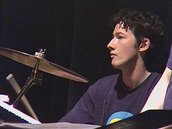 Nick on drums